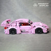 Sports Car Models Remote Control Racing Car Compatible Building Blocks High Difficulty Assembly Model Bricks Gift For Xmas Boy 4