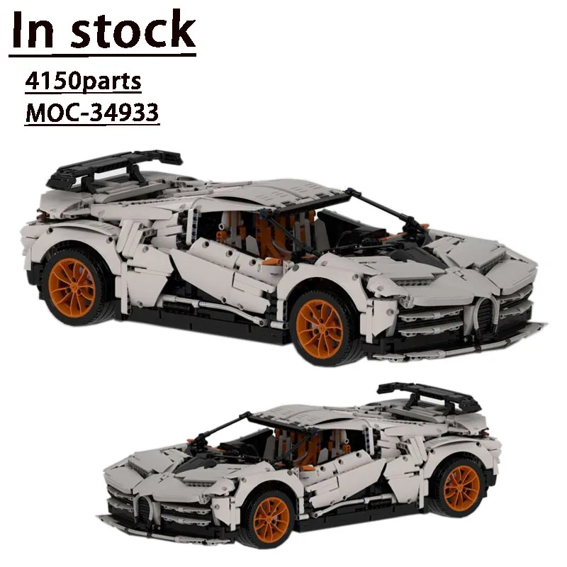 Moc-34933 Classic Movie Supercar Track Sport Car Stitching Building Blocks 1:8 Model; 4150 Parts Kids Birthday Gift Toys