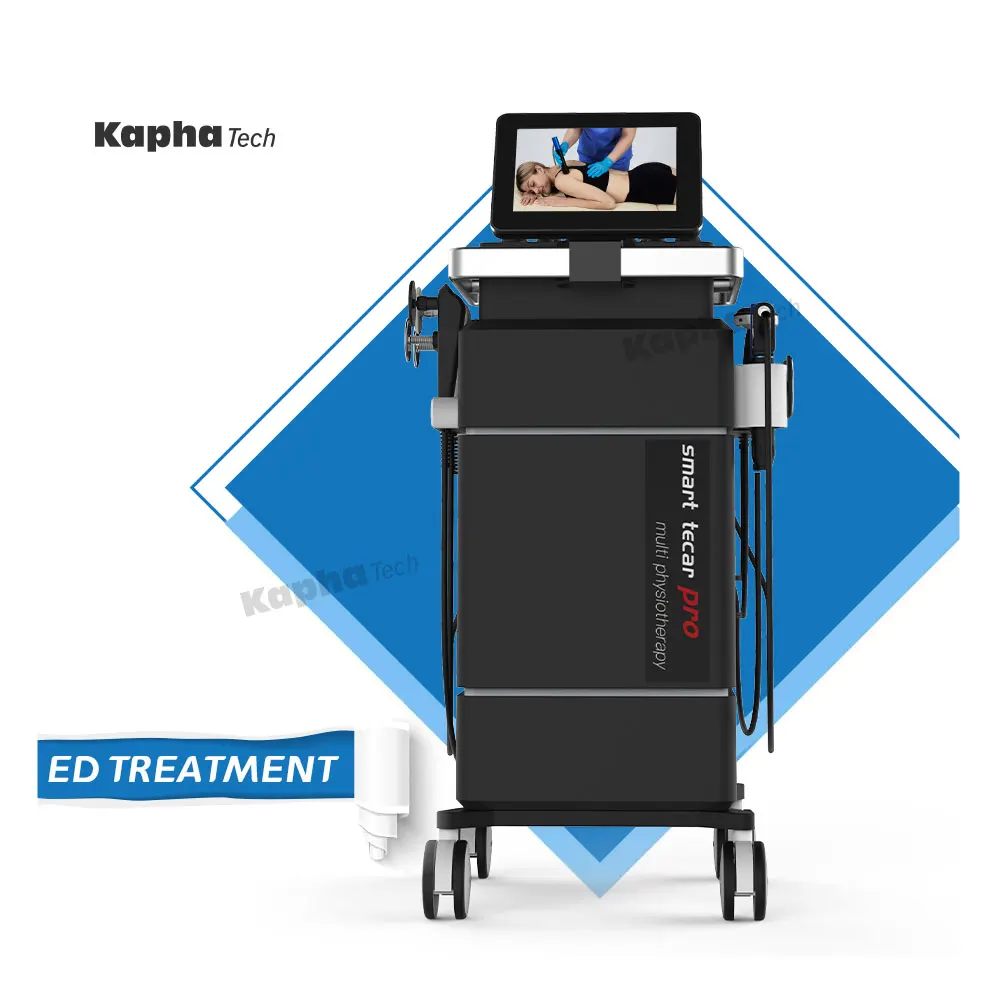 3 In 1 Ultrasuoni Terapia Ad Onde D'Urto Macchina Per Alleviare Il Dolore 448Khz Tecar Rf Diatermia Fisioterapia