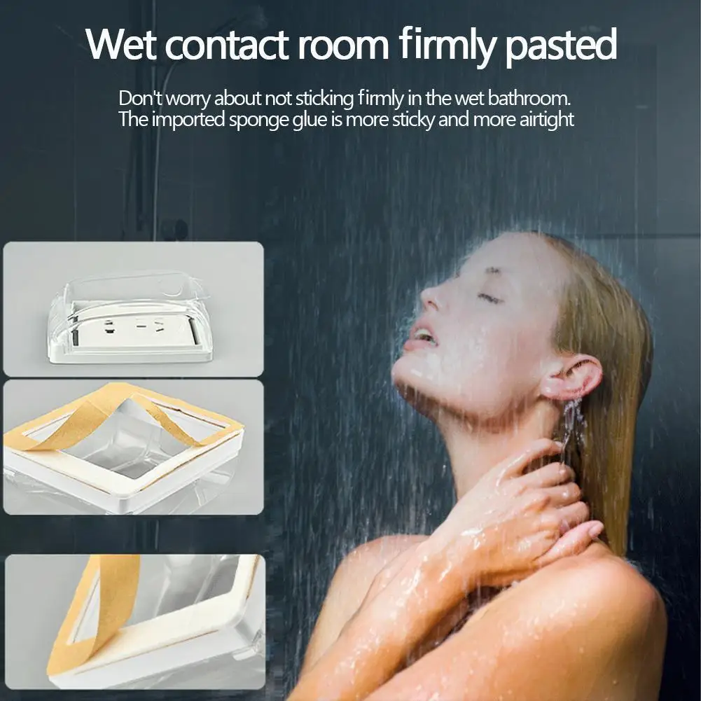 Plastic Wall Switch Waterproof Cover Box Wall Light Kitchen Cover Socket Flip Qulaity Panel Bathroom Doorbell Clear High