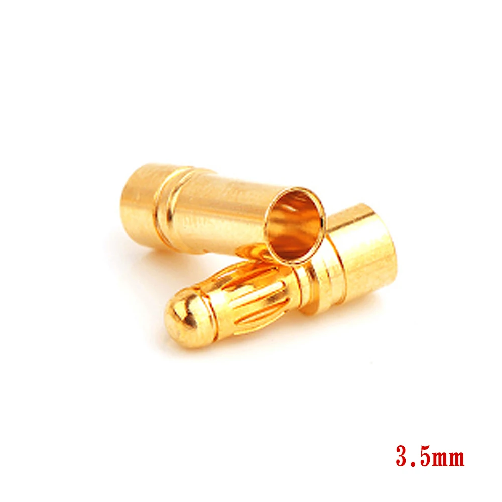 Amass 금도금 바나나 플러그 커넥터, 암수 총알, 리포 배터리, RC ESC 모터, DIY 장난감, 50 쌍, 100 쌍, 2mm, 3.5mm, 4mm
