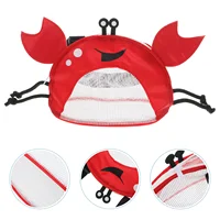 Crab Beach Bag Collecting Mesh Shell Bags Tote for Picking Shells Toy Pvc Child Kids 1