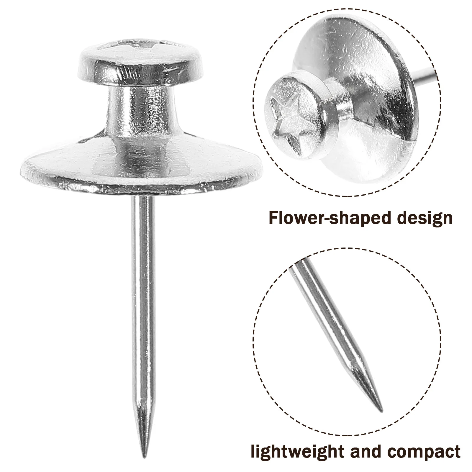 게시판용 푸시 핀 교체 가능 푸시 핀, 지도 썸트랙 코르크 보드 푸시 핀 30 개