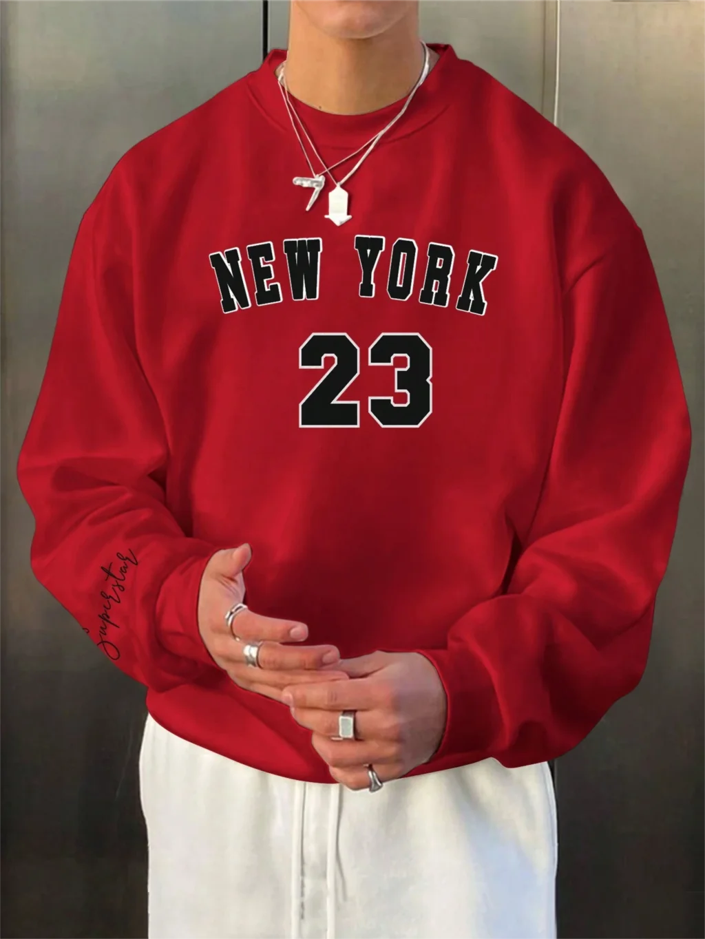 New York 23 Printing Sweatshirts Autumn Men Hoodies - Uniqwear