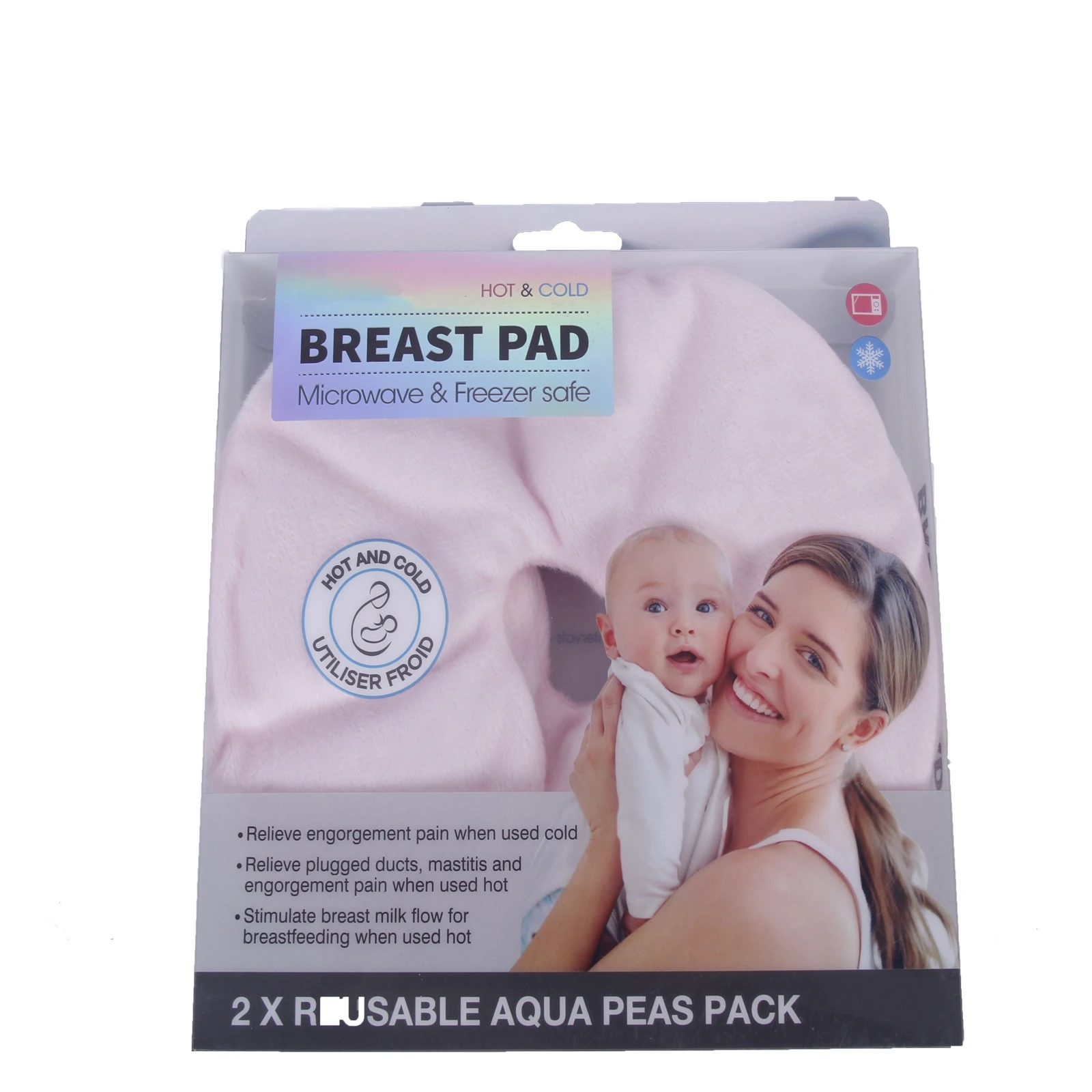 Therapearl Breast Therapy Breast Pads Hot & Cold 2 packBreast Feeding Essentials Reusable Gel Cooling Pads Compress Hospital Bag