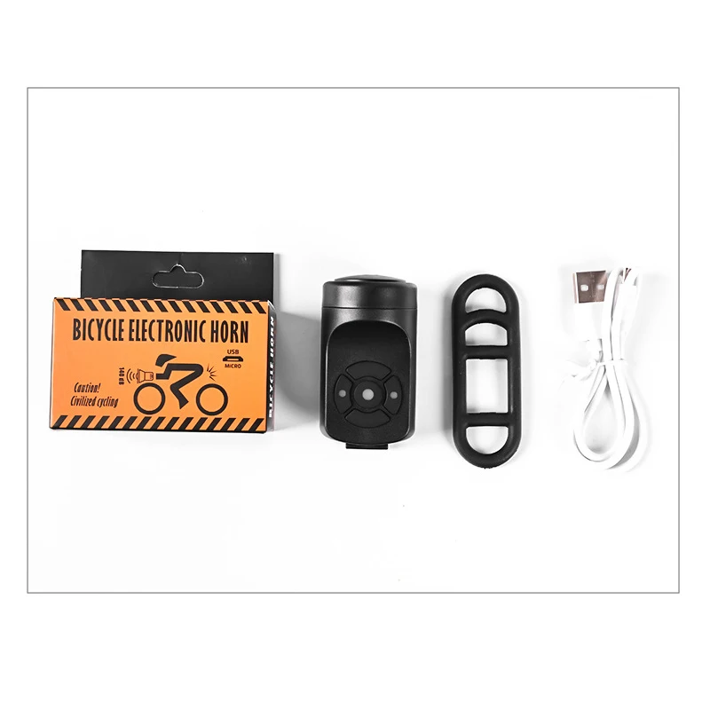 USB Rechargeable Bicycle Electric Bell Motorcycle Horn 4 Modes Mountain Bike Bell Cycling Anti-theft Alarm Horn Bike Accessories bicycle bell,mountain bike bell,bicycle horn,bicycle alarm,bicycle accessories,motorcycle horn