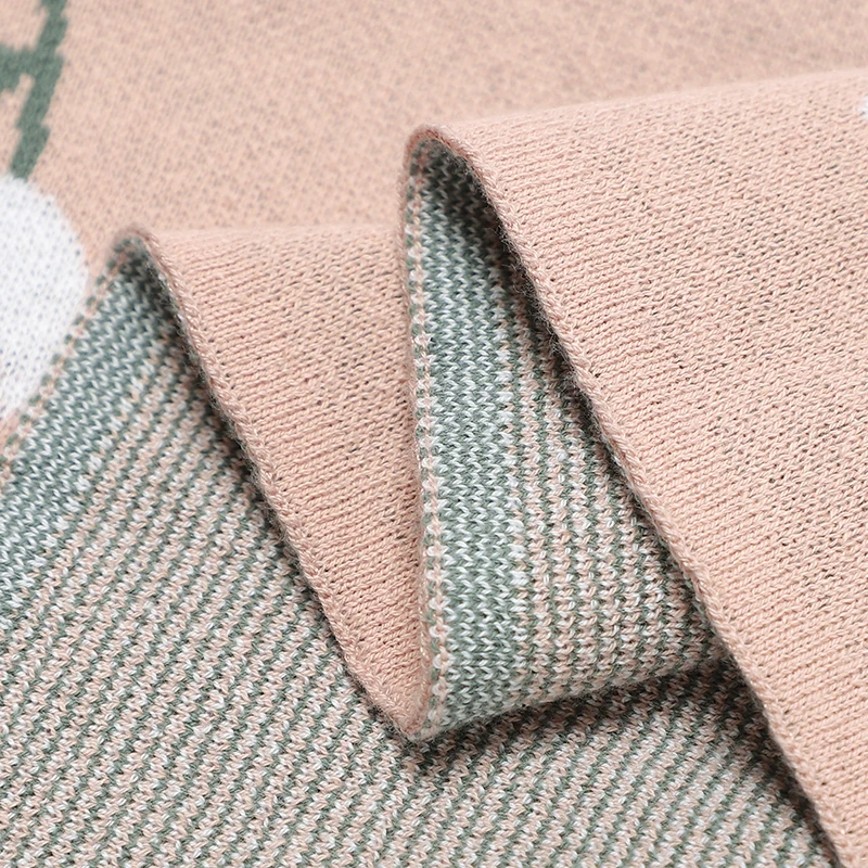 Newborn Baby Blankets Cotton Knitted Crib Cellular Toddler Outdoor Throw Play Mat 100*80cm, cotton muslin blanket,cotton blanket,cotton gauze blanket,cotton knit blanket,knit blanket,custom blanket