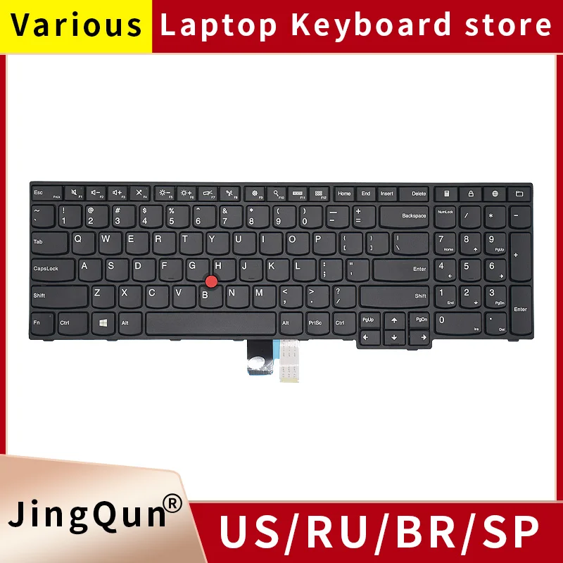 Teclado Russo dos Eua para Lenovo Thinkpad Edge E550 E550c E555 E555c E560 E560p E565 Sn20f22485 00hn085 00hn085 Nsk-z50st