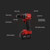 Milwaukee 150N.m Brushless Electric Impact Drill Cordless Drill Driver Mini Electric Screwdriver 18V Rechargeable Power Tool 6