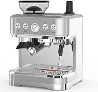 Professional Espresso Machine with Built-In Grinder and Milk Frother, 15 Bar Cappuccino and Latte Maker 1