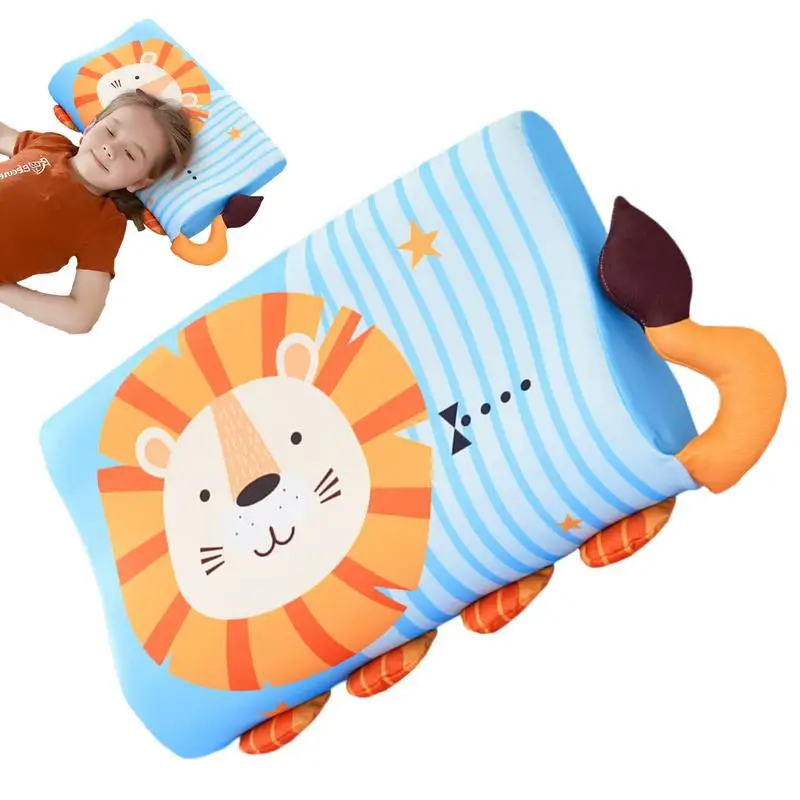 Kids Memory Foam Pillow Neck Pillow Fiber Slow Rebound Soft Baby Cartoon Printing Children Pillows Children's Bedding