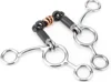 New Horse Bit Stainless Low Leverage Steel Copper Roller Loose Mouth Bit Copper Winding Stiff-Bit Copper Wire Wrapped Mouth 5