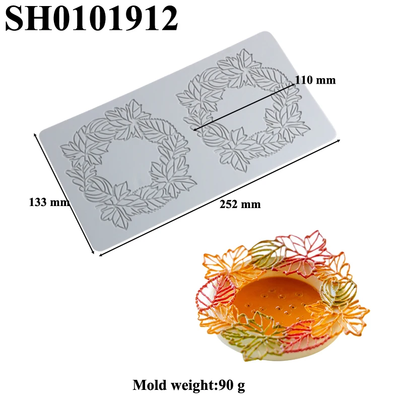 Silicone Lace Mat Butterfly and Leaf Pattern, Sugarcraft Cake Decorating Mold Pad, Flex... - SKU CDM02115 - UGI Packaging