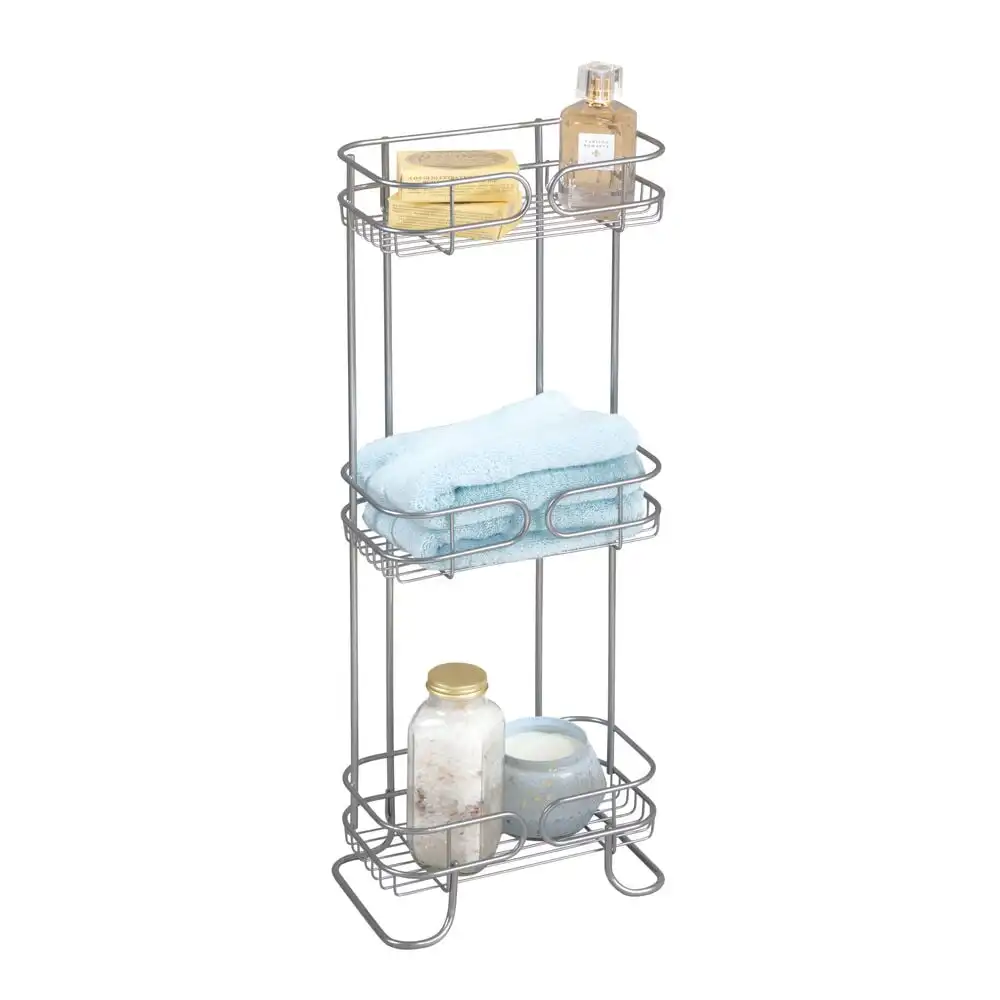 

iDesign Neo Wire 3-Shelf Tower Shower Organization System, Silver