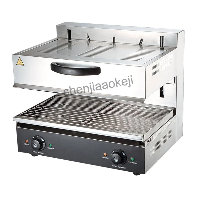 Commercial  Electric Stove Lift-Type Electric Hot Surface Stove Fire Grill Oven Western Style Oven Double Control 220v 4000w 6