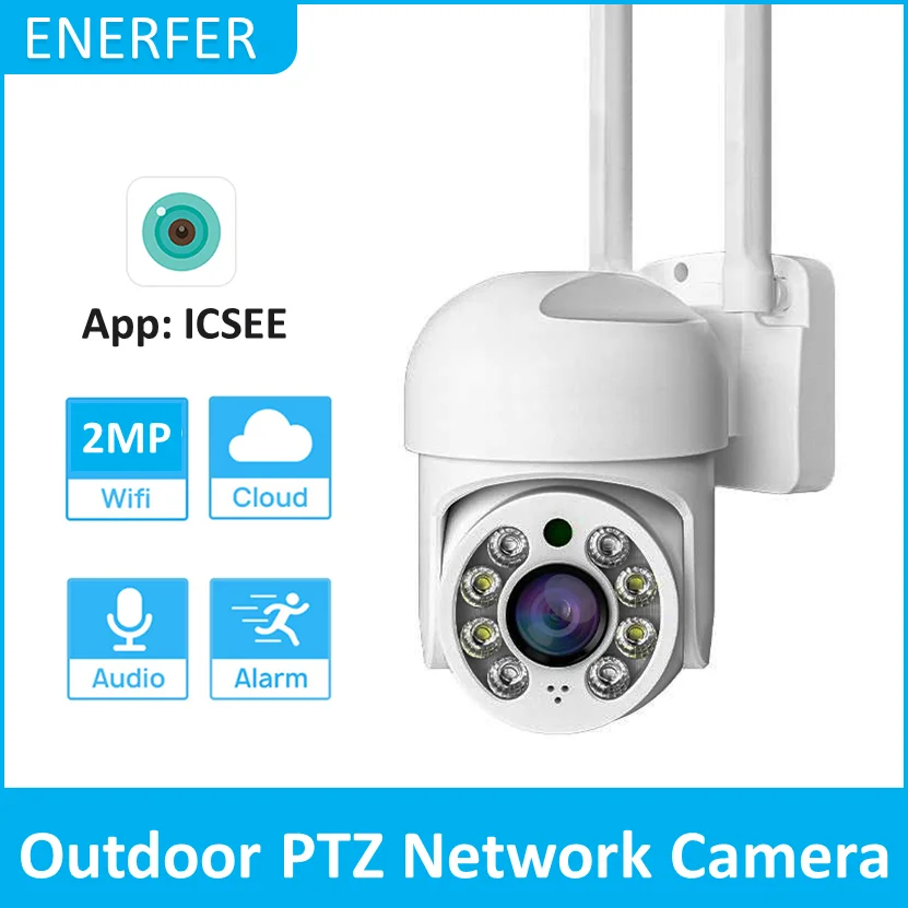 4MP/2MP HD Wireless Outdoor Security ICSEE APP Motion Detection WiFi CCTV IP PTZ Network Camera 1