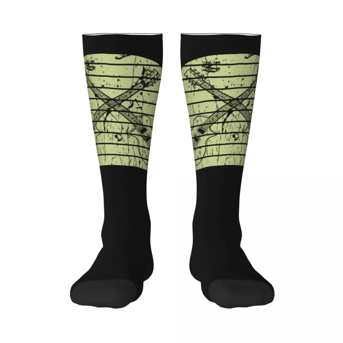 

Adult Stockings Guitarist Musicians Acoustic Guitar Lite 4 High elasticity Funny Novelty INS style Elastic Stockings