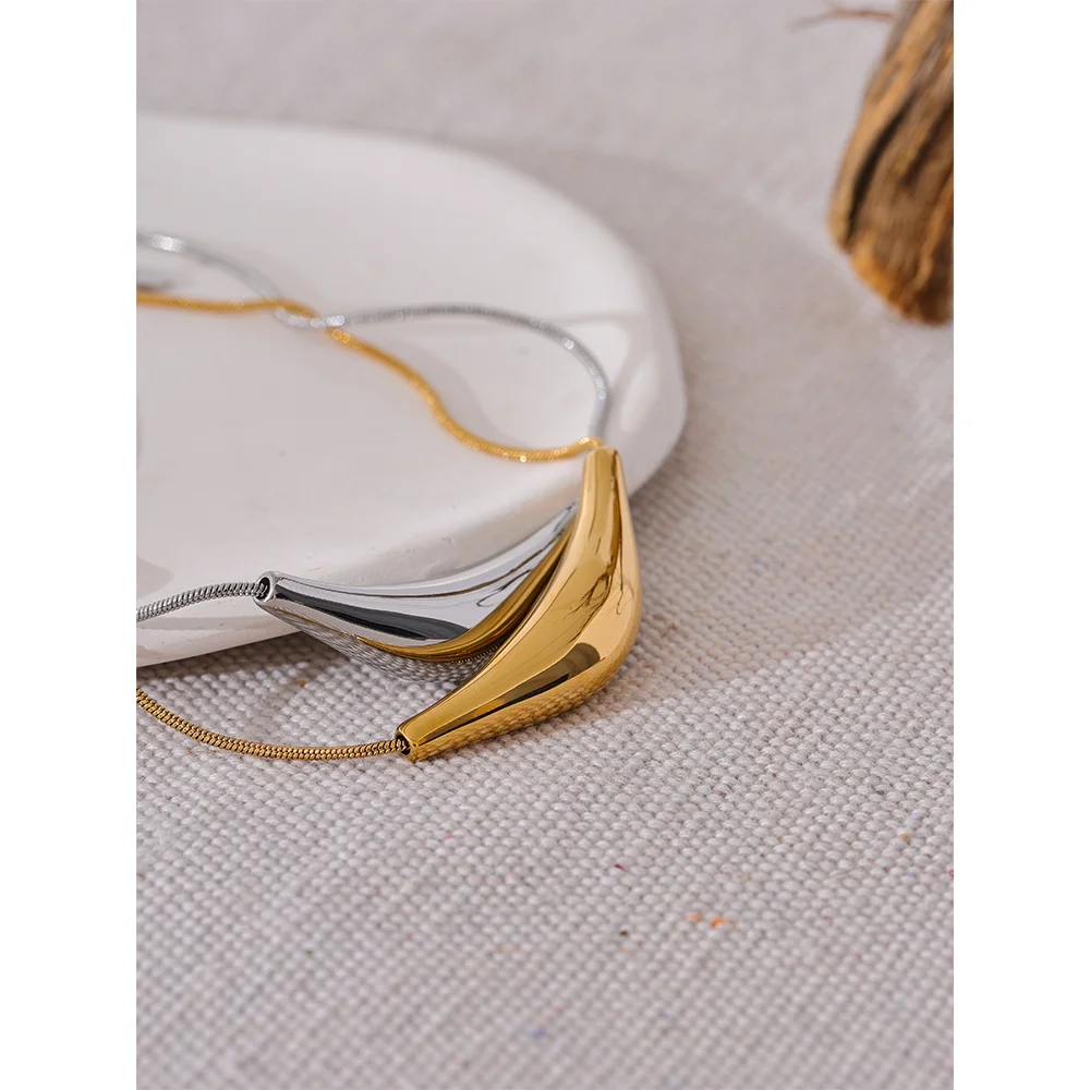 Yhpup Stainless Steel Necklace Waterproof