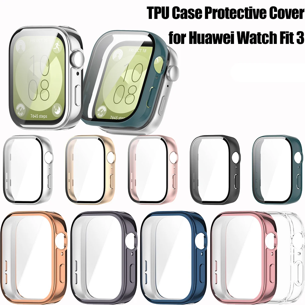 화웨이 워치용 TPU 케이스, Fit 3 스마트 워치 전체 보호 커버, 범퍼 Fit3 스크린 보호대 쉘 프레임, Ultra 2
