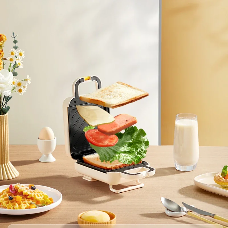 Breakfast Machine Household Sandwich Machine Small Waffle Multi-Function Baking Toaster Automatic Toasted Bread