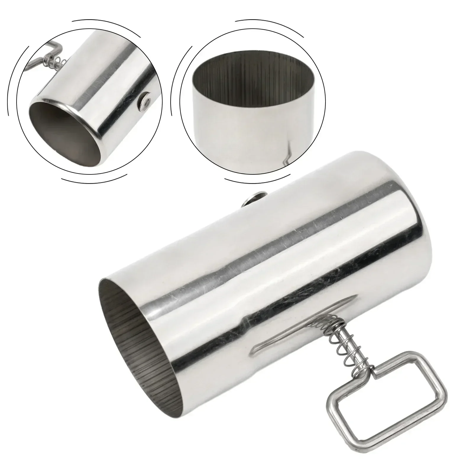 Woodstove anti-scalding tube Stainless steel Smoke Pipe for BBQ Chimney Stove Pipe With Damper 12x5.9x5.9cm woodstove smoke pipe