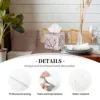 Custom Pink Floral Cherry Blossom Tissue Box Cover PU Leather Square Japanese Sakura Flower Facial Tissues Holder for Home 3