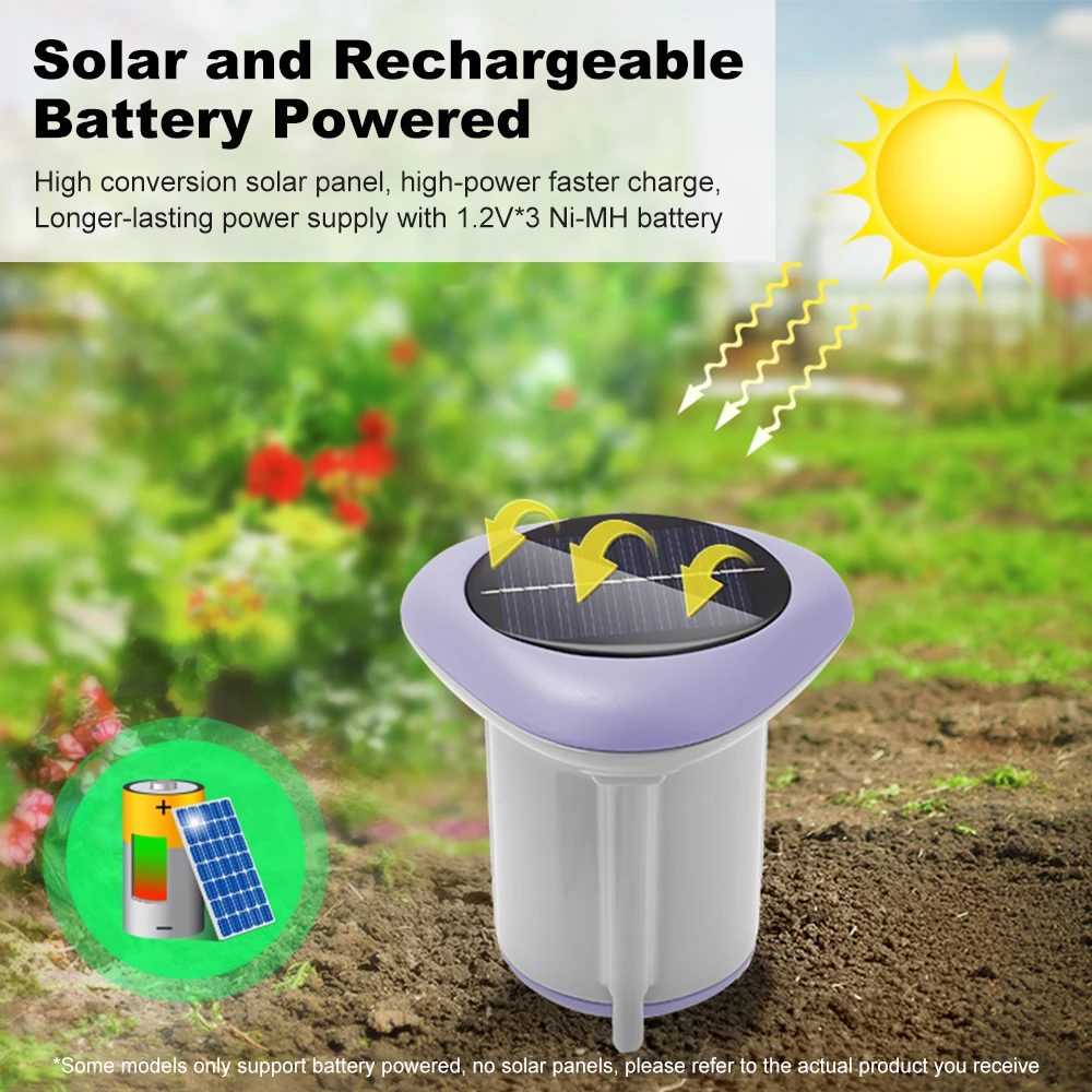 Tuya Smart Zigbee Soil Sensor Temperature and Humidity Soil Soisture Sensor Soil Tester With Solar Panel Charge For Plant Garden