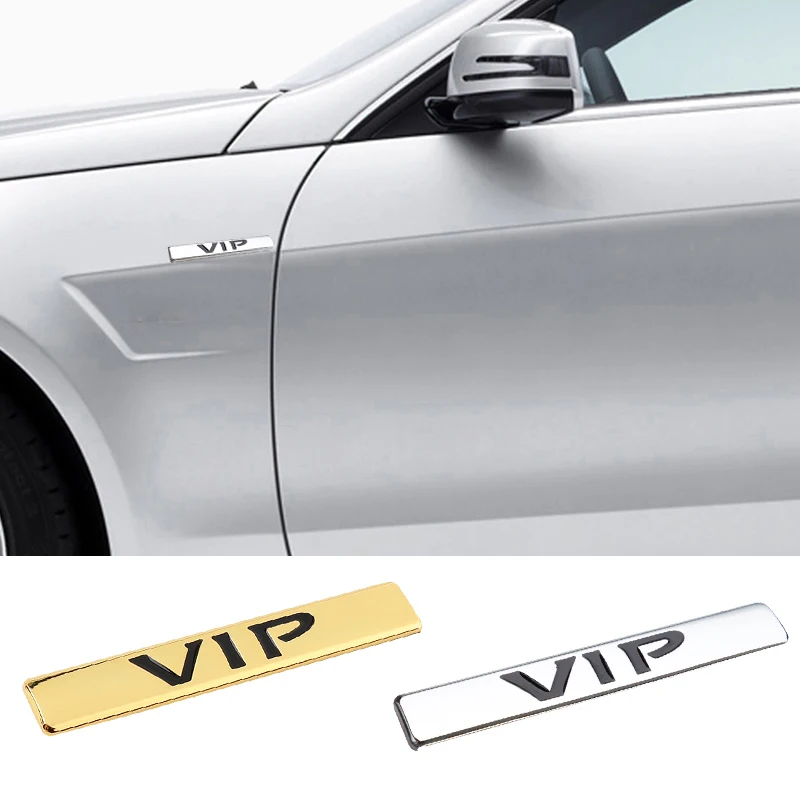 Vip Car Fender Side Emblem Sticker Per Honda Peugeot Jaguar Kia Subaru Suzuki Chevrolet Audi Accessori Esterni