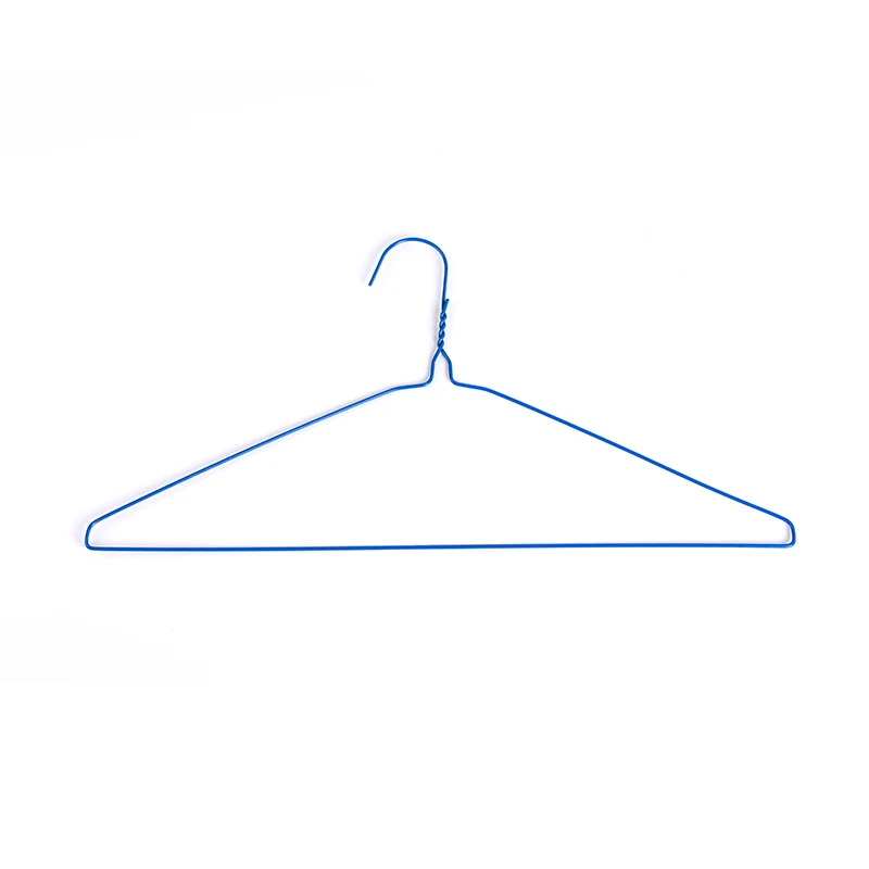 Wire Hanger 30PCS Laundry Use 16Inch 2.3MM Disposable Metal Coat Hanger Straight Notched Type