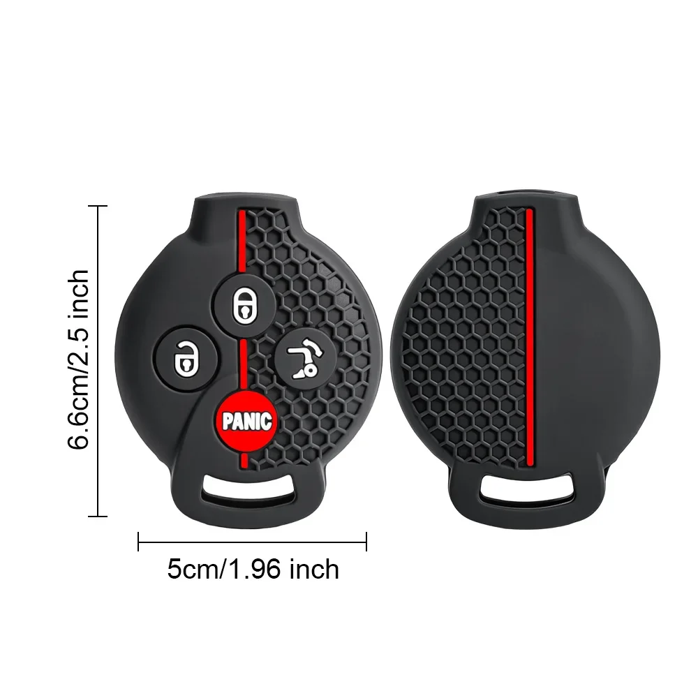 Premium Silicone Car Key Case Cover - Keychain Accessory for Mercedes-Benz Remote Key