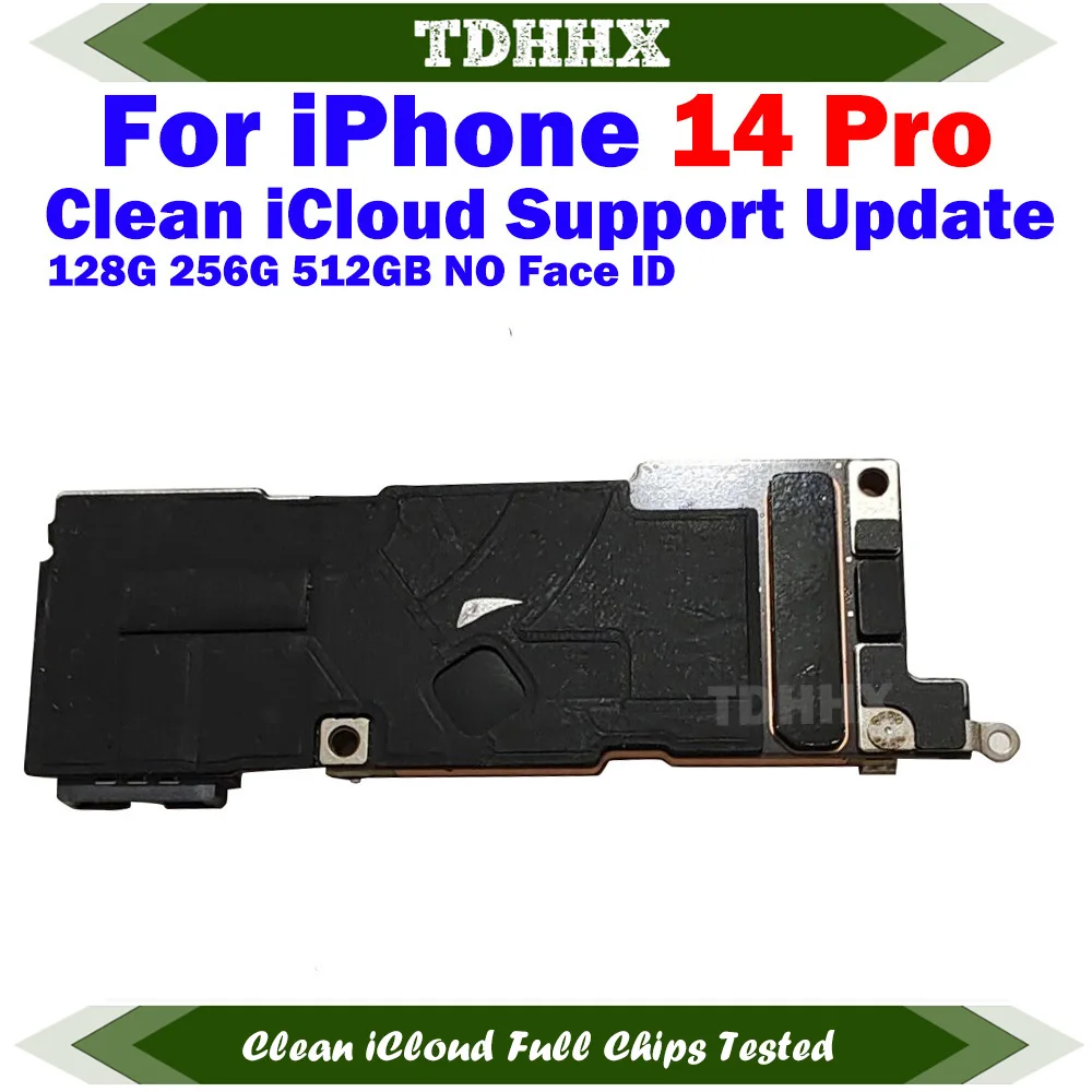 iPhone 14 Pro용 마더보드 시스템 256g 로직 보드가 포함된 iCloud 메인보드 청소 전체 기능 지원 업데이트 미국 버전