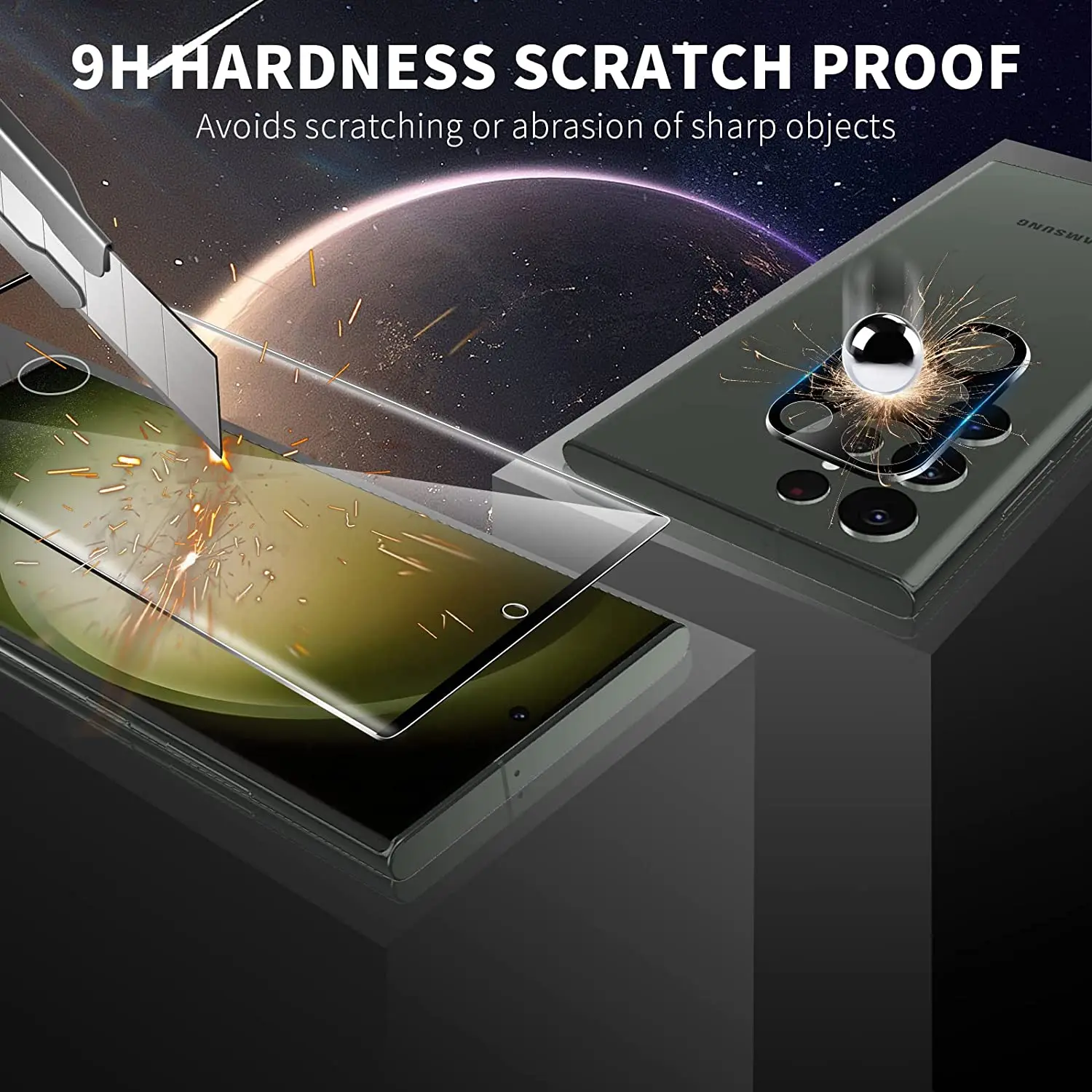 1+2Pack ] Galaxy S20 Ultra Screen Protector, with 2 Pack Camera