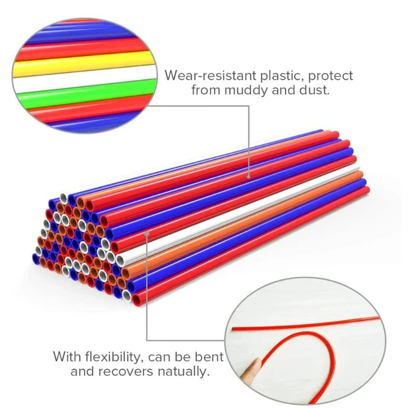 Universal Spoke Skins Covers - 72PCS Decorative Rim Wraps & Protectors