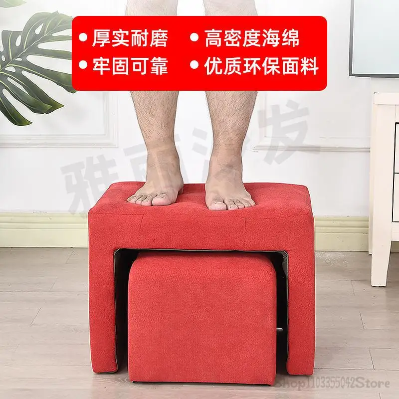 Nail Salon Foot Bath Pedicure Shop Size Stool Stool Technician Put Foot Sofa Chair Linen