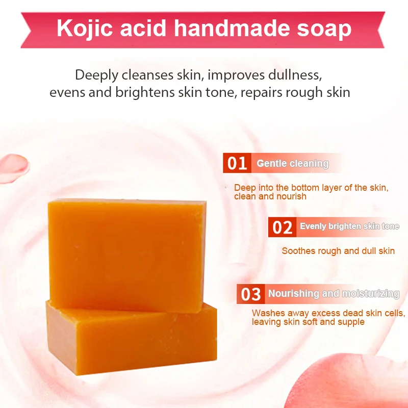 Kojie San Whitening Soap Kojic Acid Glycerin Handmade Soap Skin Lightening  Soap Bleaching Deep Cleaning Brighten Skin - AliExpress