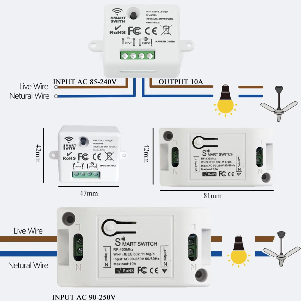 Wireless Switch Plug Rf433mhz Remote Control Us Plug 16a - Temu