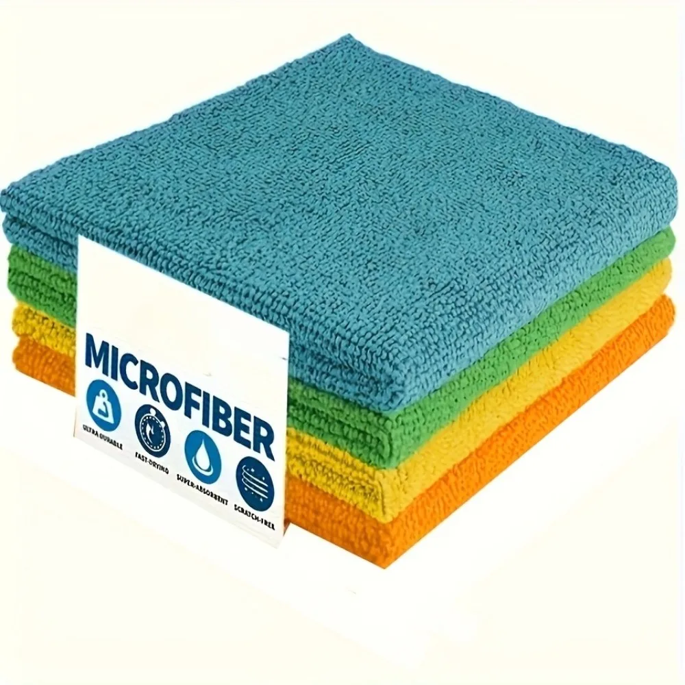 5pcs Super Absorbent Microfiber Cloths Soft Durable Multi-Surface ...