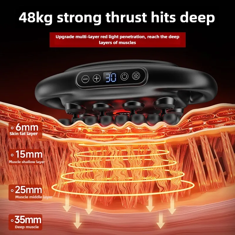 JAIYORL 32 Massage Heads Massage Gun Deep Tissue Muscle Professional Grade High Quality Wireless Frequency Vibration Masajeador