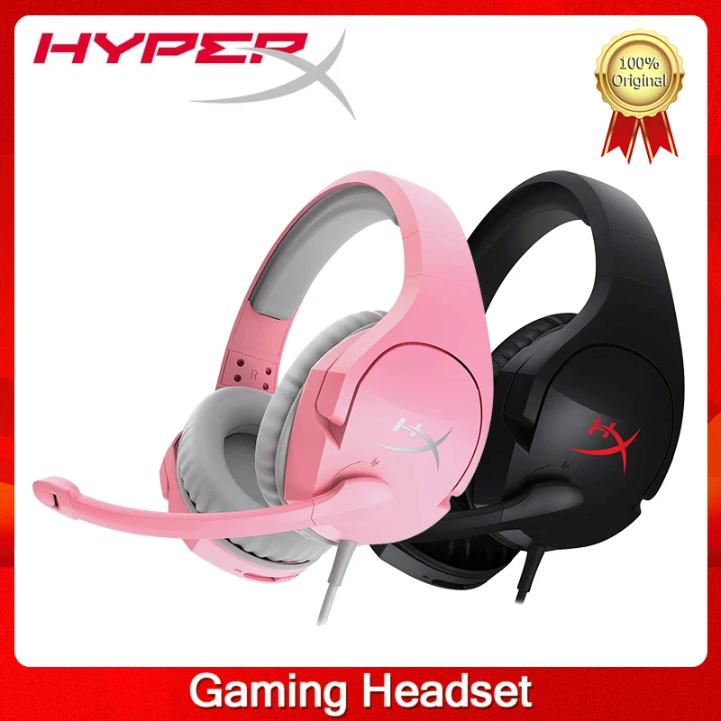 

HyperX Cloud Stinger Gaming Headset Swivel to Mute Noise-Cancellation Microphone Works on PC PS4 PS5 Xbox Nintendo