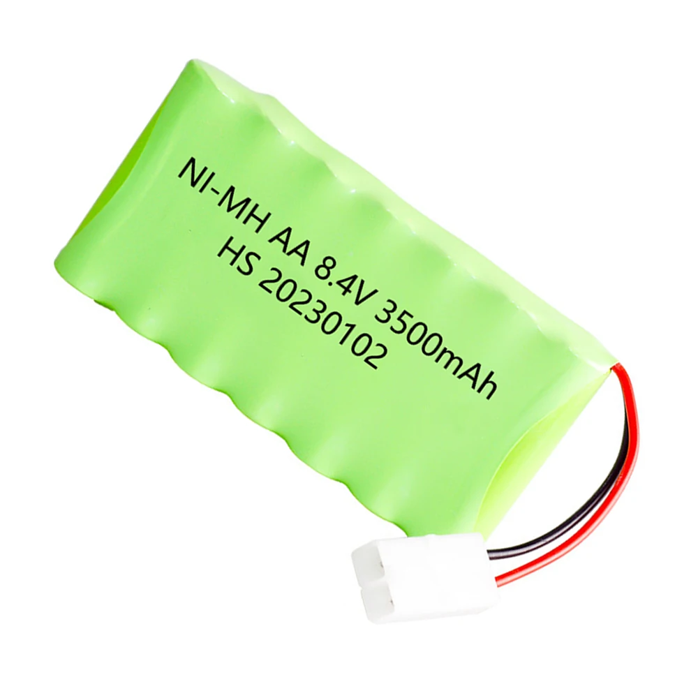 8.4V 3500mah Ni-MH Battery with Charger for Rc toy Car Tank Robot Gun Boat AA 8.4v 3000mah Rechargeable Battery Pack tamiya plug