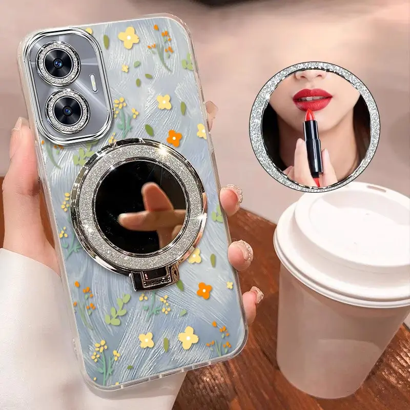 Lovely Flower Bracelet Holder Phone Case Cover