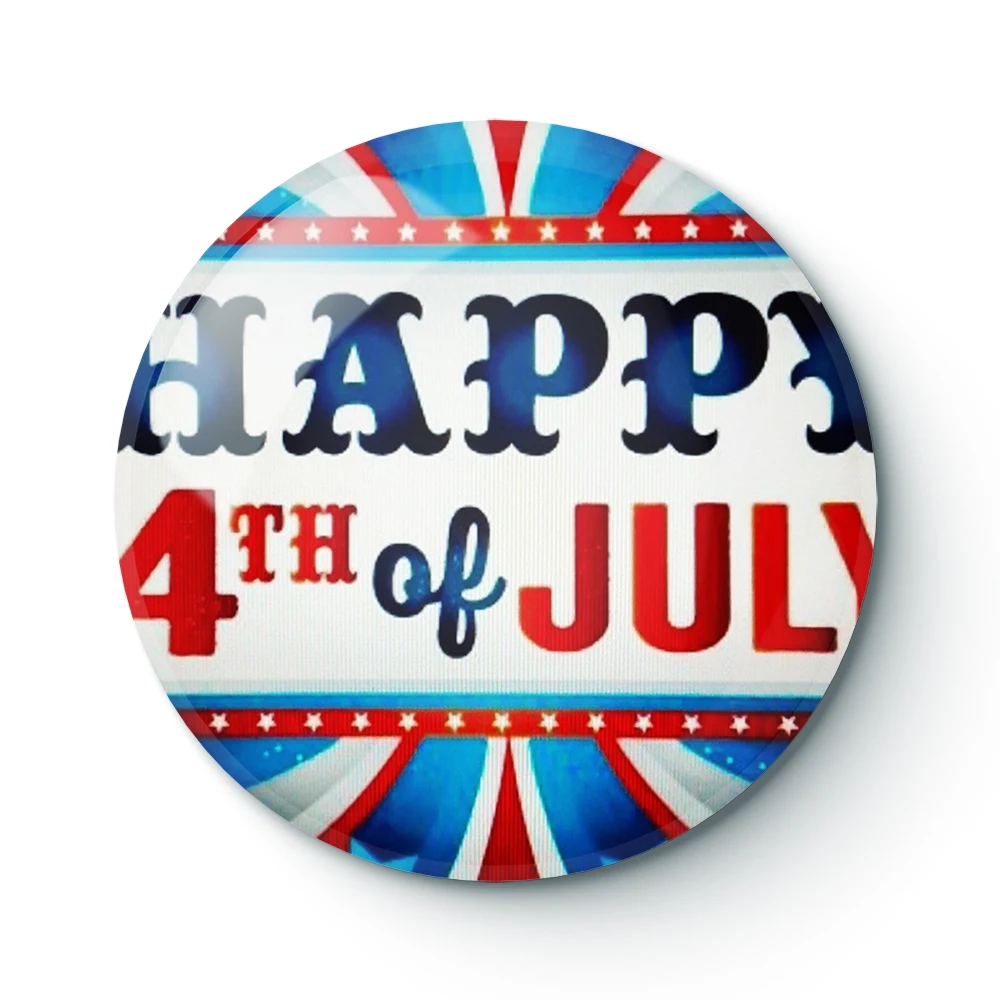 

4TH OF JULY 013 Buttons Brooches Pin Jewelry Accessory Customize Brooch Fashion Lapel Badges