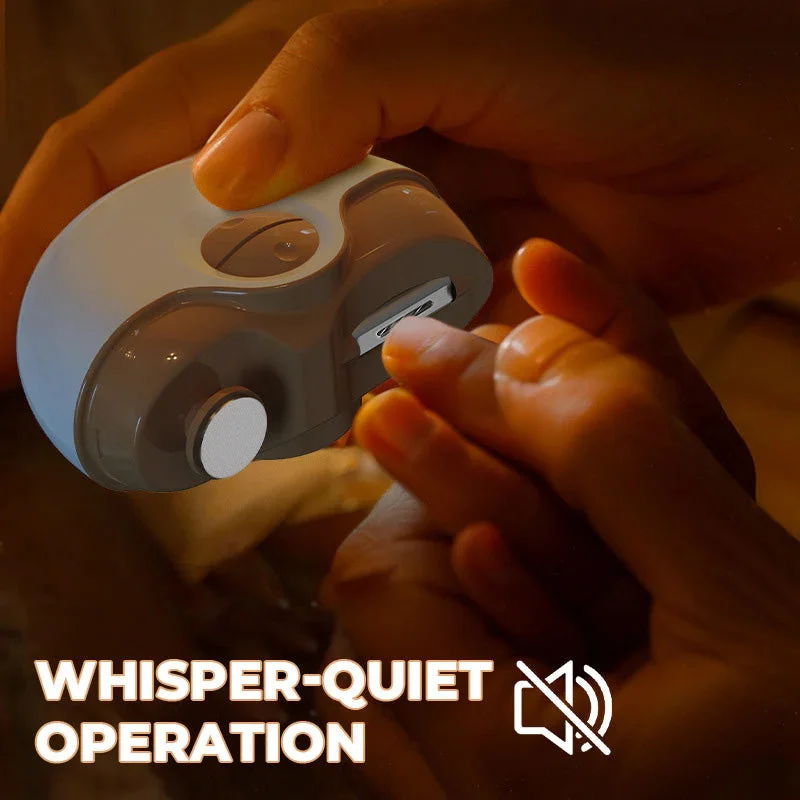 2 in 1 Electric Polishing Automatic Nail Clippers Adult Baby Anti Pinch Fingernail Toe Scissors Pedicure Polishing Nails Trimmer