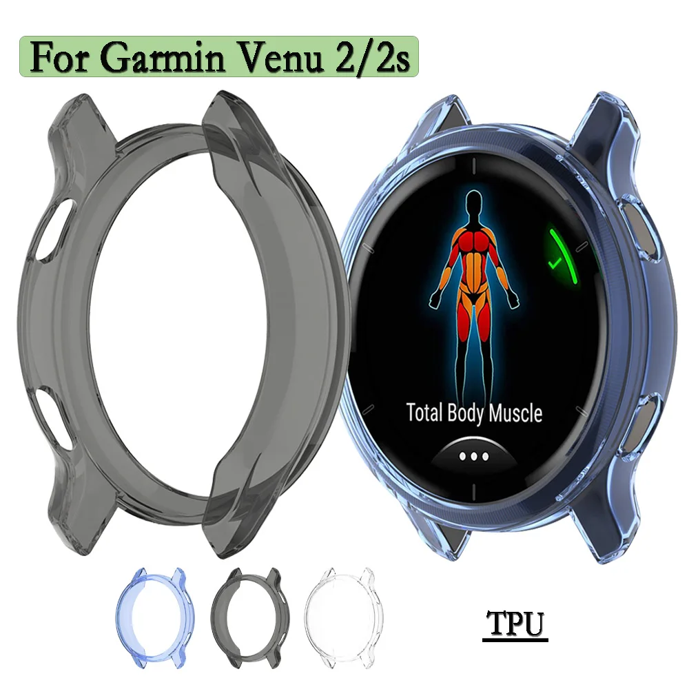 Transparent Soft TPU Screen Protector & Protective Shell for Smartwatch Display Enhancement