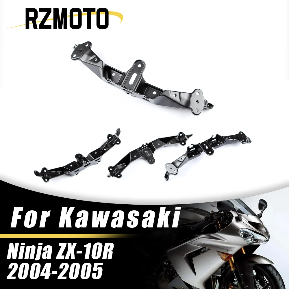 

Motorcycle Headlight Bracket Headlights Upper Front Fairing Stay For Kawasaki Ninja ZX-10R ZX 10R ZX10R 2004-2005