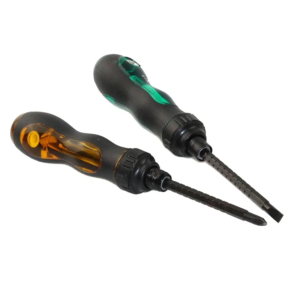 1Piece Ratchet Screwdriver Phillips Flat Double-end Screw Driver Hand Tools Microtech Multitool 1Piece Ratchet Screwdriver Phillips Flat Double-end Screw Driver Hand Tools Microtech Multitool