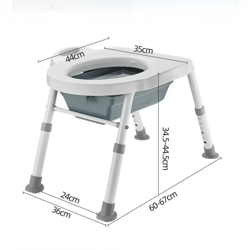 Stable Elderly Potty Chair  Nonslip, Constant Temperature Adjustable Maternity Toilet Frame, Comfortable Commode Chair 6