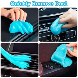 Universal Automotive Car Crevice Dust Remover Glue, Car Accessories Wash Cleaning Supplies Putty,  Keyboard Gadgets Interior