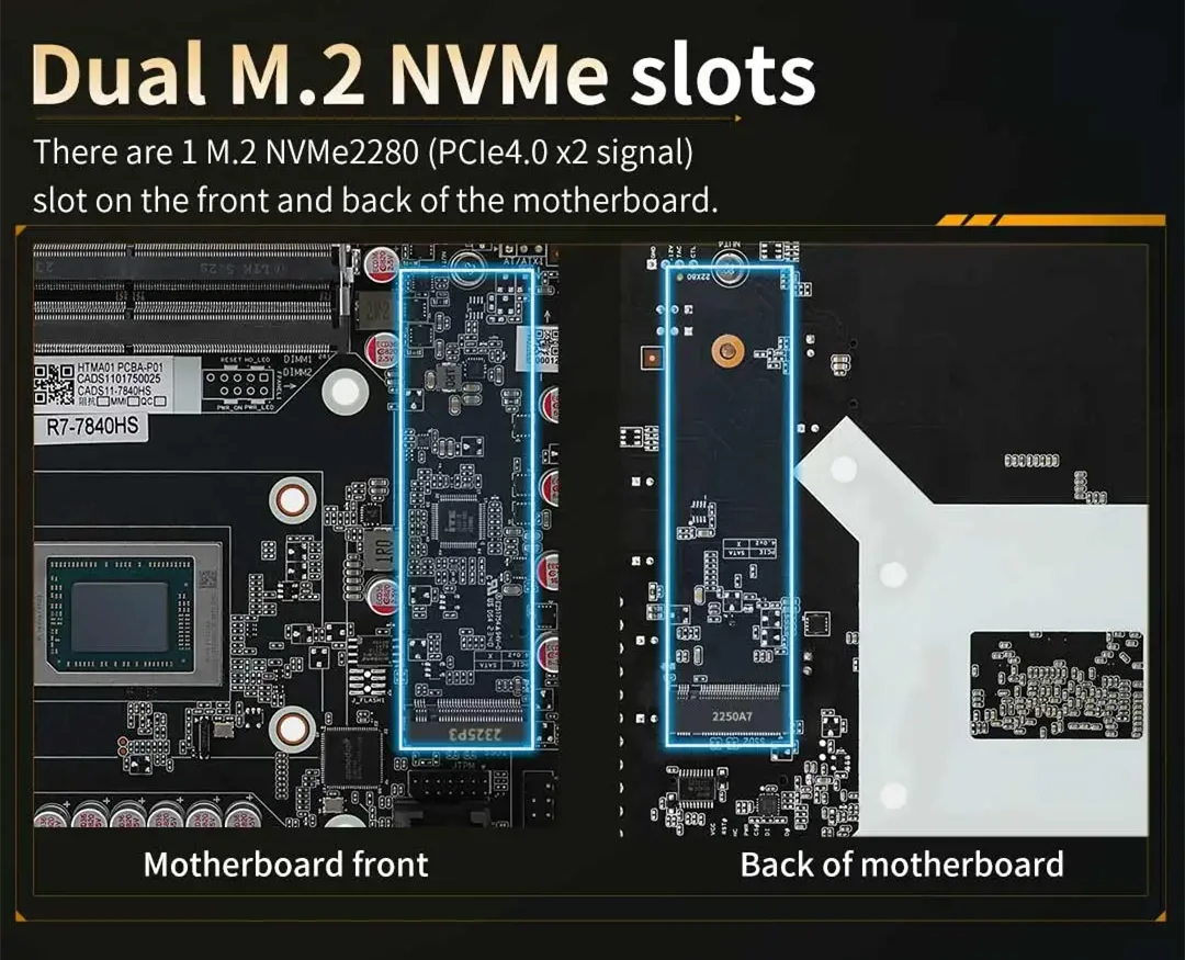 CWWK N7 NAS Motherboard - Ryzen 7 8845HS, 8-Bay, Dual 10GbE, Mini-ITX (No RAM/SSD)
