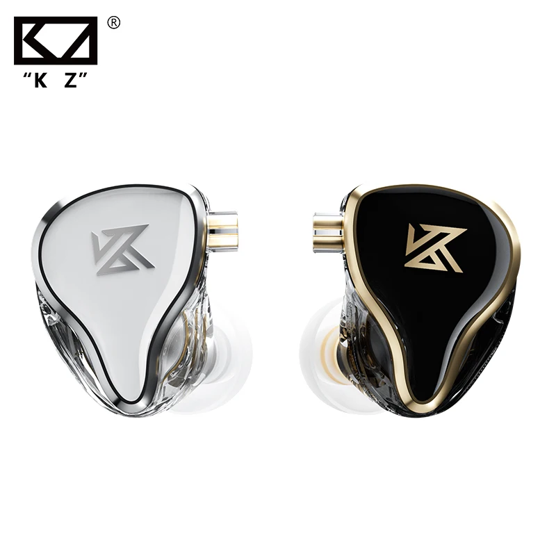 KZ ZAS 다이나믹 하이브리드 유선 헤드폰, 7BA + 1DD, 하이파이 베이스, 스포츠 헤드셋, 이어 모니터에 마이크 포함..